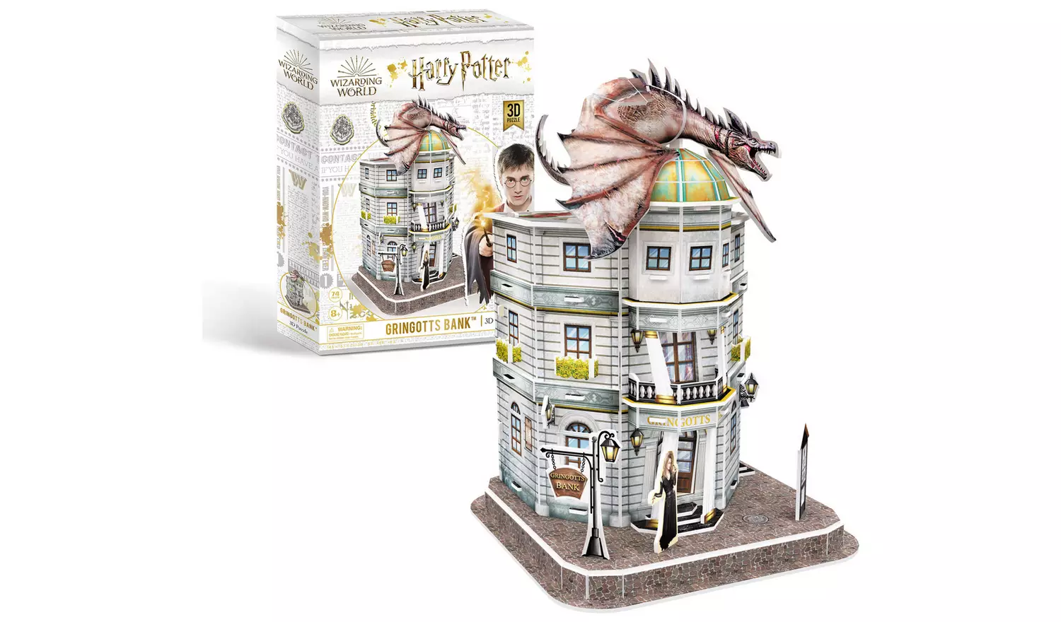 Harry Potter Diagon Ally Gringotts Bank 3D Model Kit Puzzle