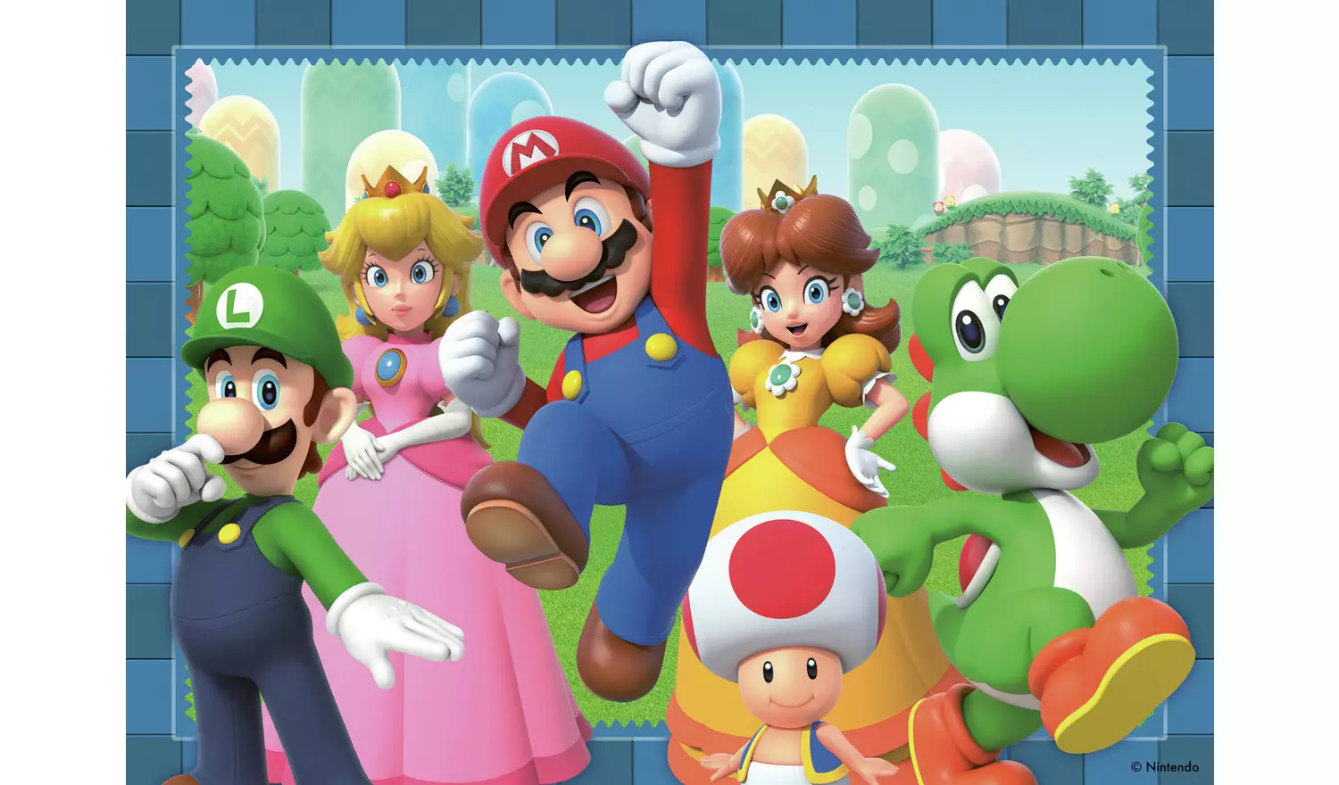 Super Mario 4 X 100 Piece Bumper Jigsaw Puzzle Pack