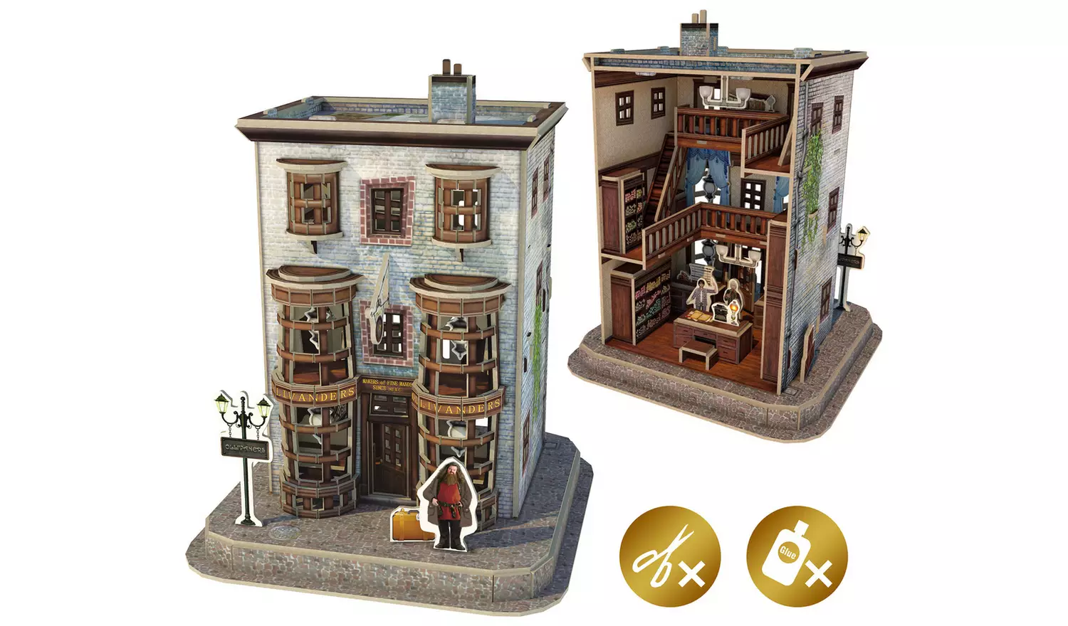 Harry Potter Diagon Alley Olivanders 3D Model Kit Puzzle