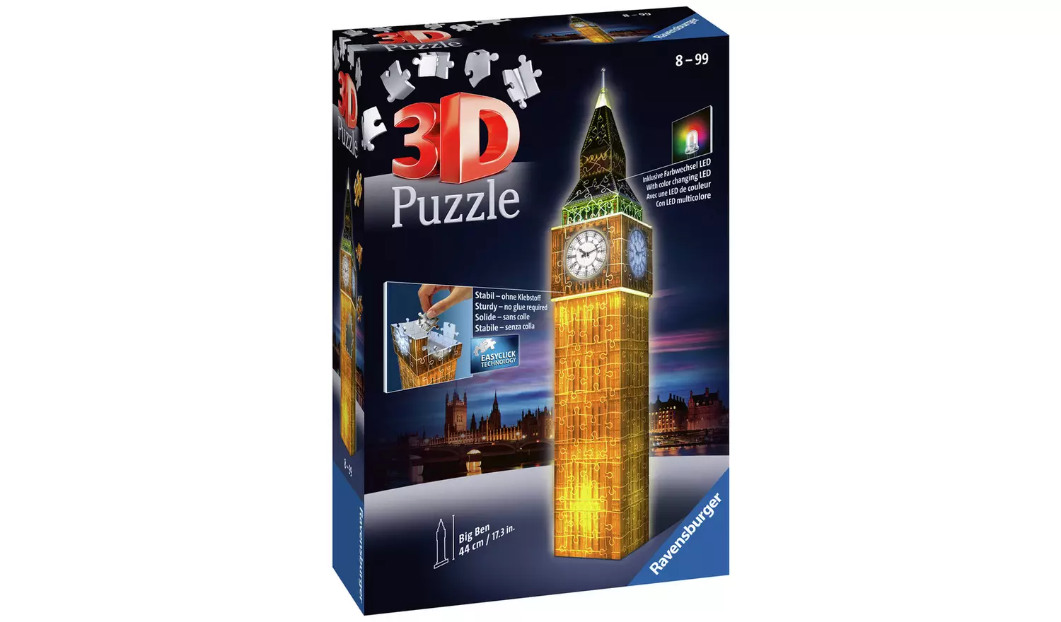 Big Ben At Night 216 Piece 3D Puzzle