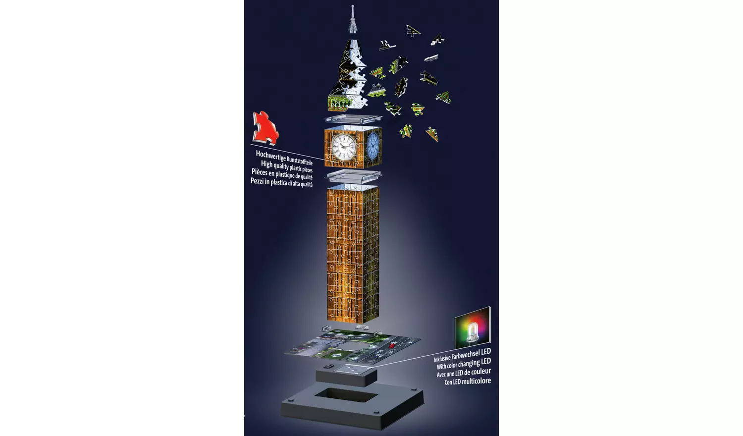 Big Ben At Night 216 Piece 3D Puzzle