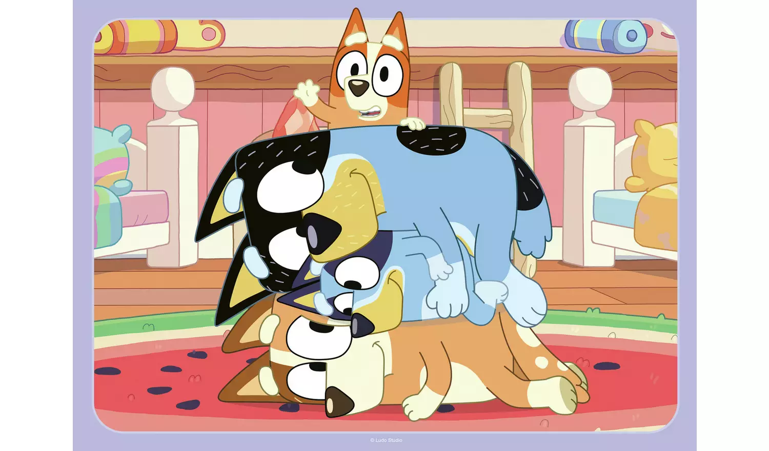 Bluey and Friends 4 X 42 Piece Jigsaw Puzzle