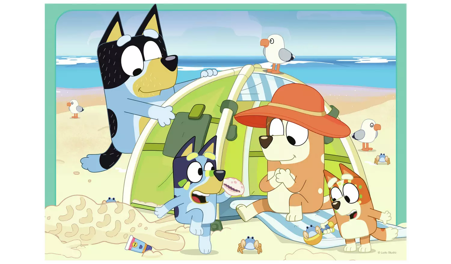Bluey and Friends 4 X 42 Piece Jigsaw Puzzle