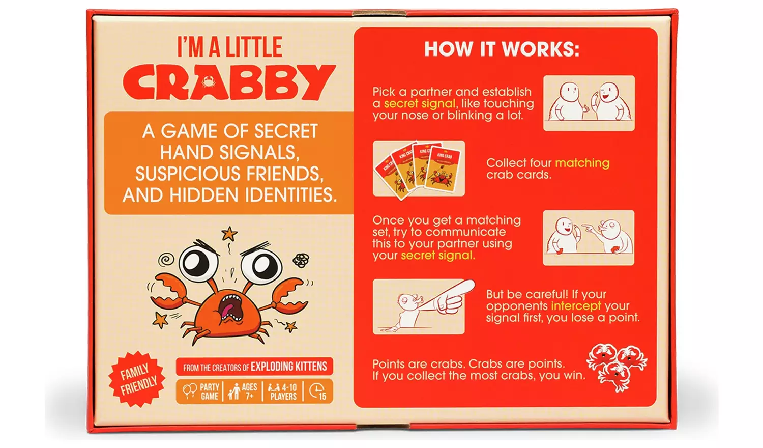 Exploding Kittens I'mA Little Crabby Game