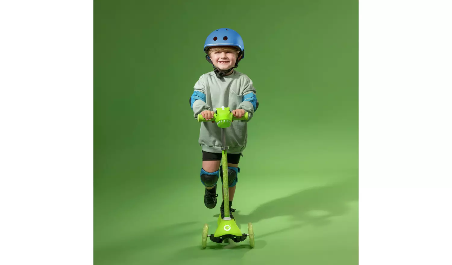 EVO Dino Mini Cruiser 3 Wheel Scooter - Green