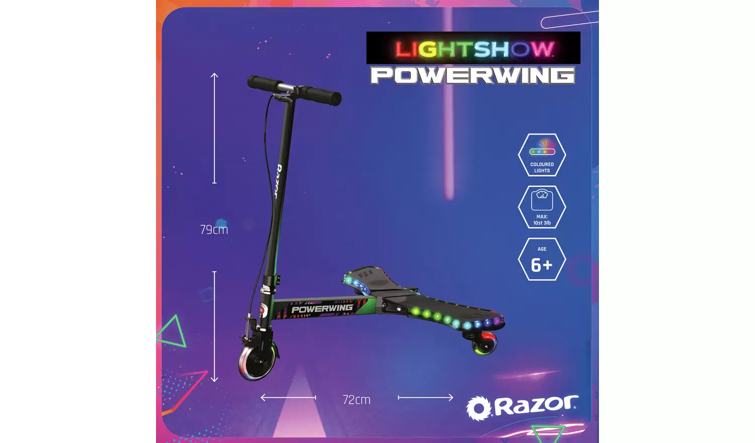 Razor PowerWing Lightshow Scooter