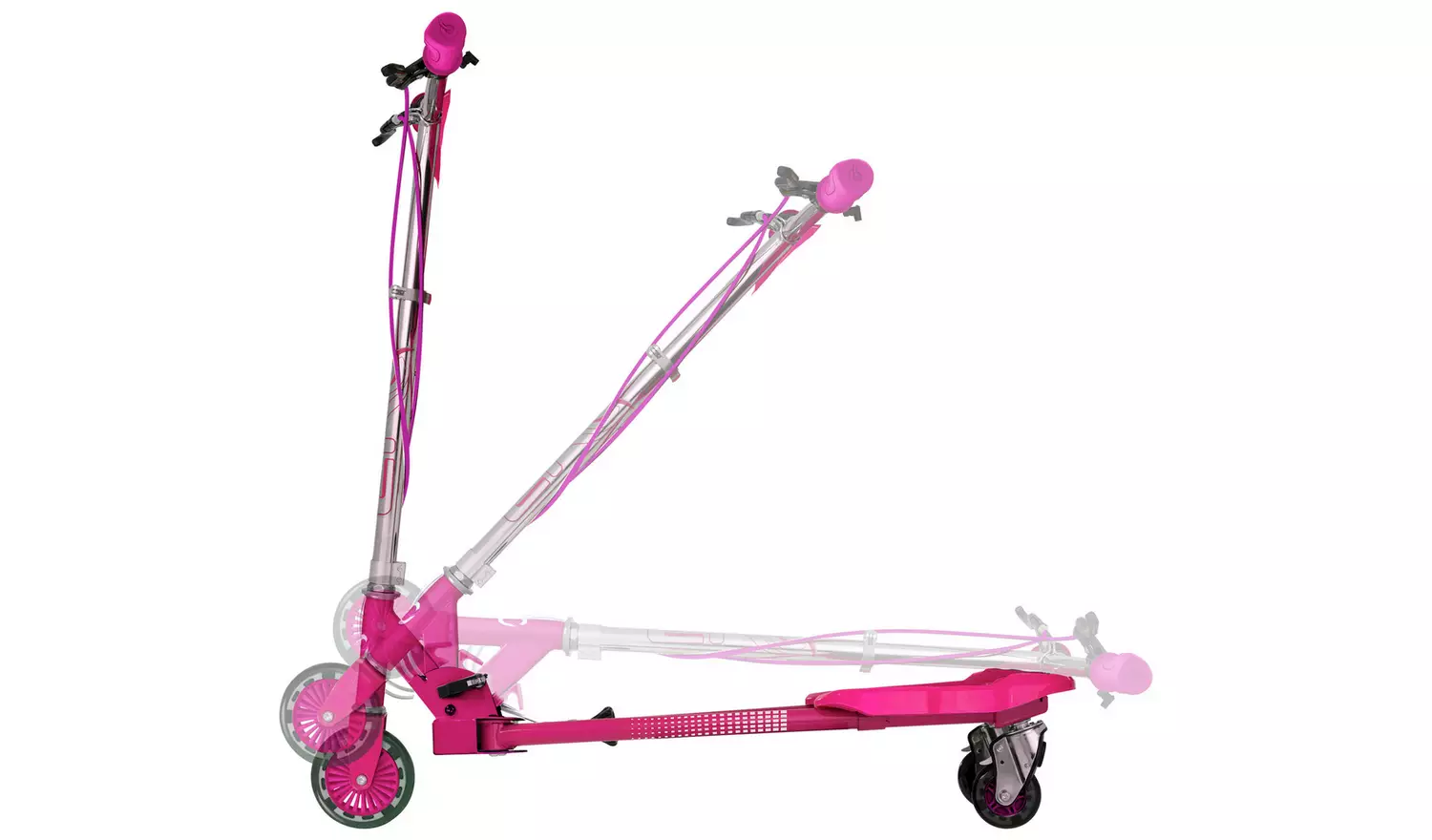 EVO Light Up V-Flex Foldable Scooter - Pink