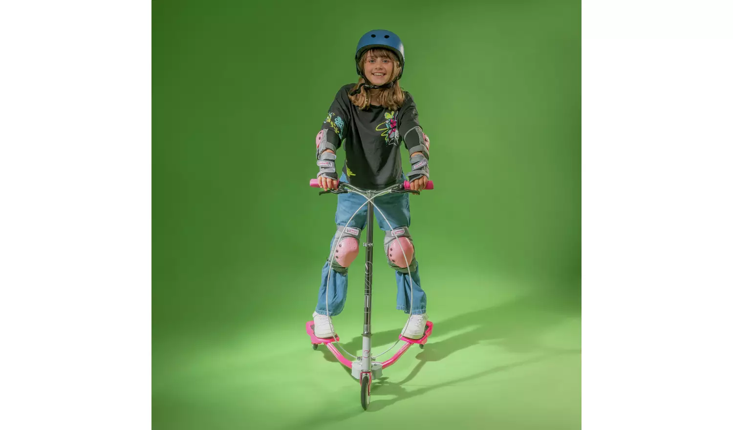 EVO Light Up V-Flex Foldable Scooter - Pink