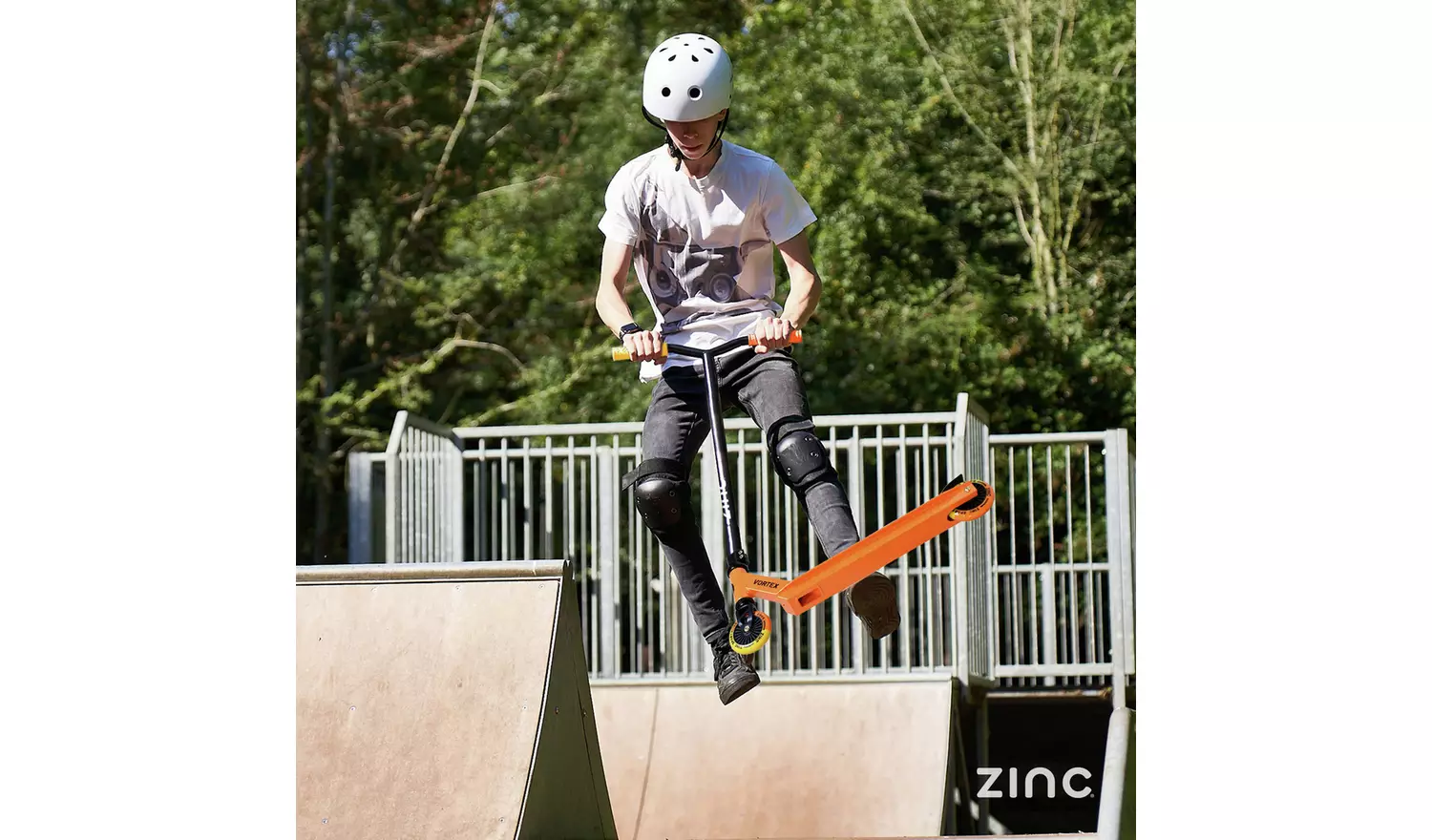 Zinc Vortex Kids Stunt Scooter - Yellow/ Orange