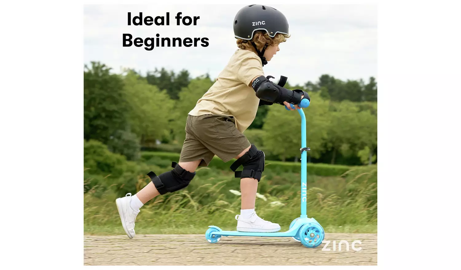Zinc My First 3-in-1 Kids Light Up 3 Wheel Scooter - Blue