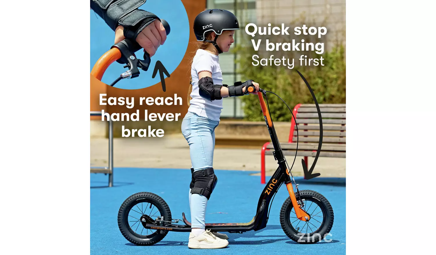 Zinc Radikal Kids BMX Scooter - Orange