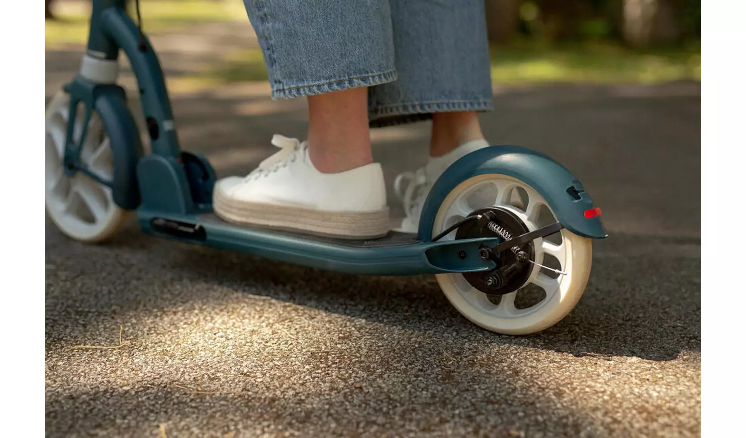 Decathlon Ride 500 Adult Foldable Inline Scooter - Blue