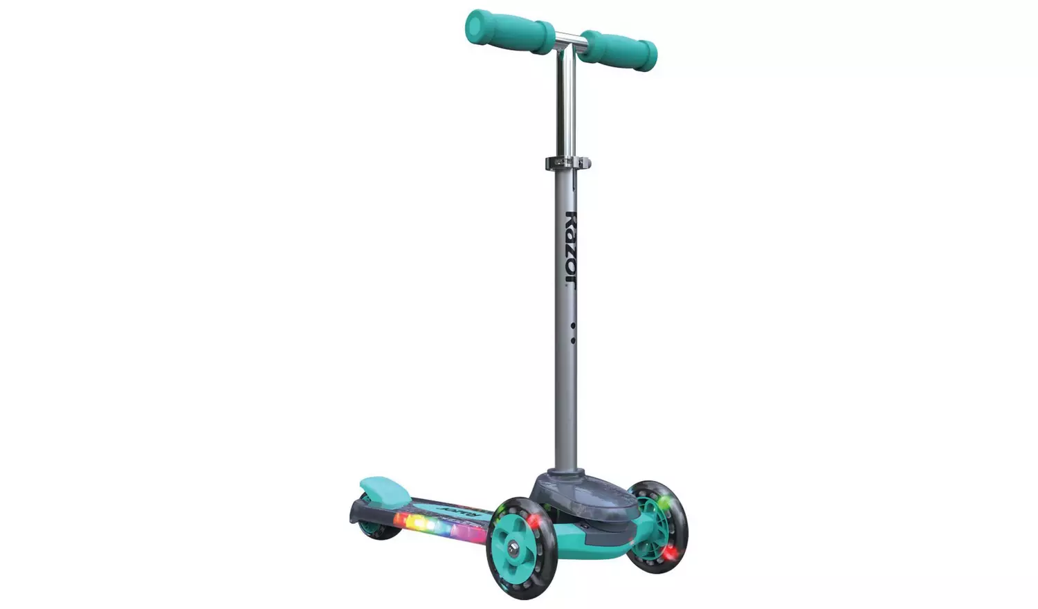 Razor Rollie DLX 3 Wheel Kids Scooter With Seat - Teal