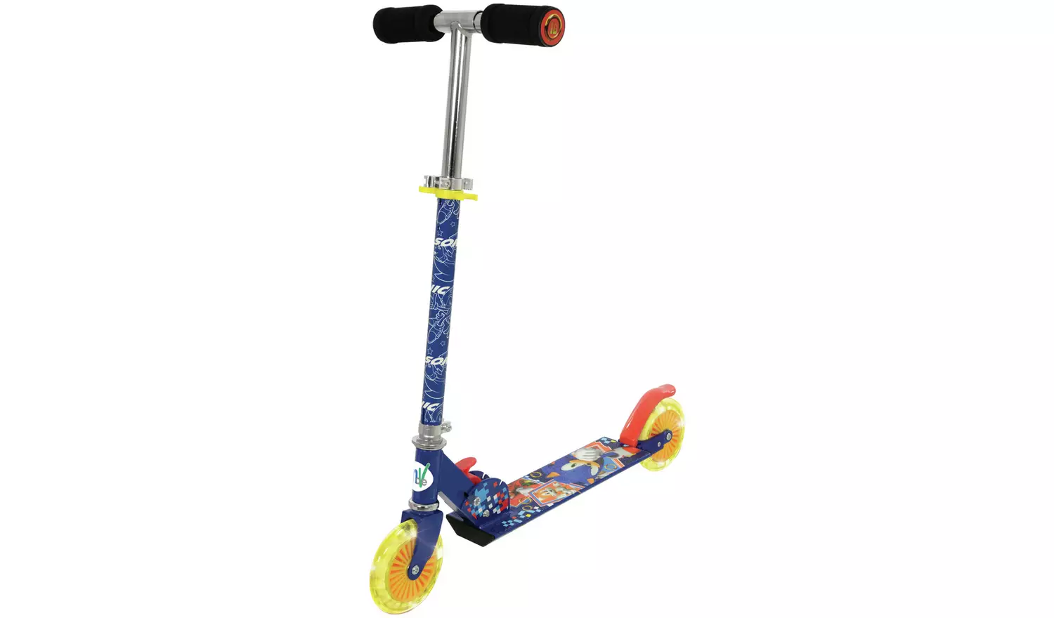 Sonic Foldable Light Up 2 Wheel Scooter