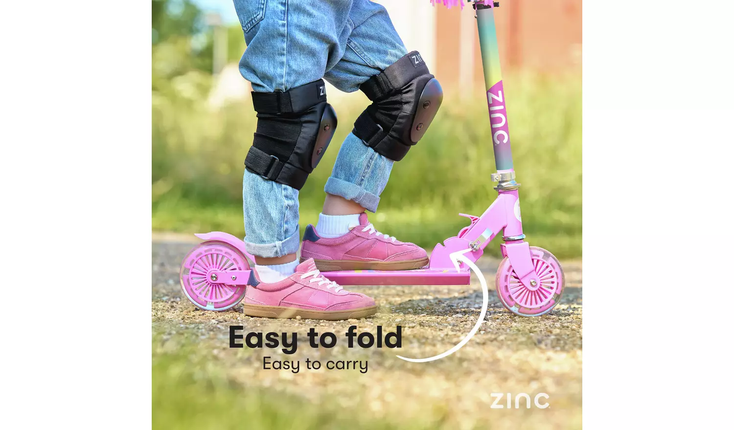 Zinc Explorer Unicorn Foldable 2 Wheel Scooter