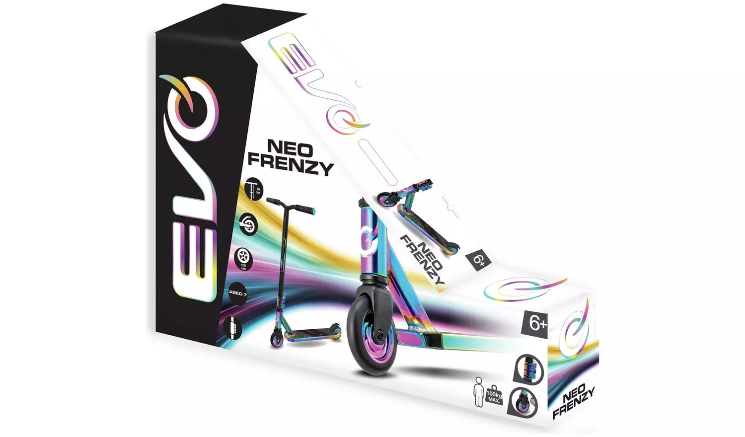 EVO Neo Frenzy Neochrome Stunt Scooter