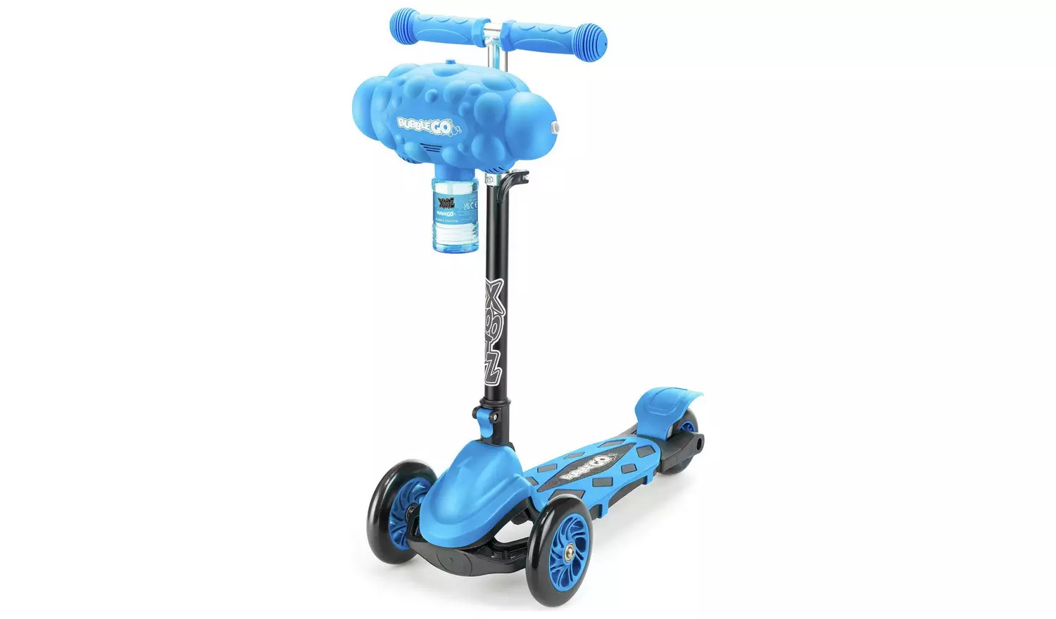 Xootz Bubble Go Kids Folding 3 Wheel Scooter - Blue
