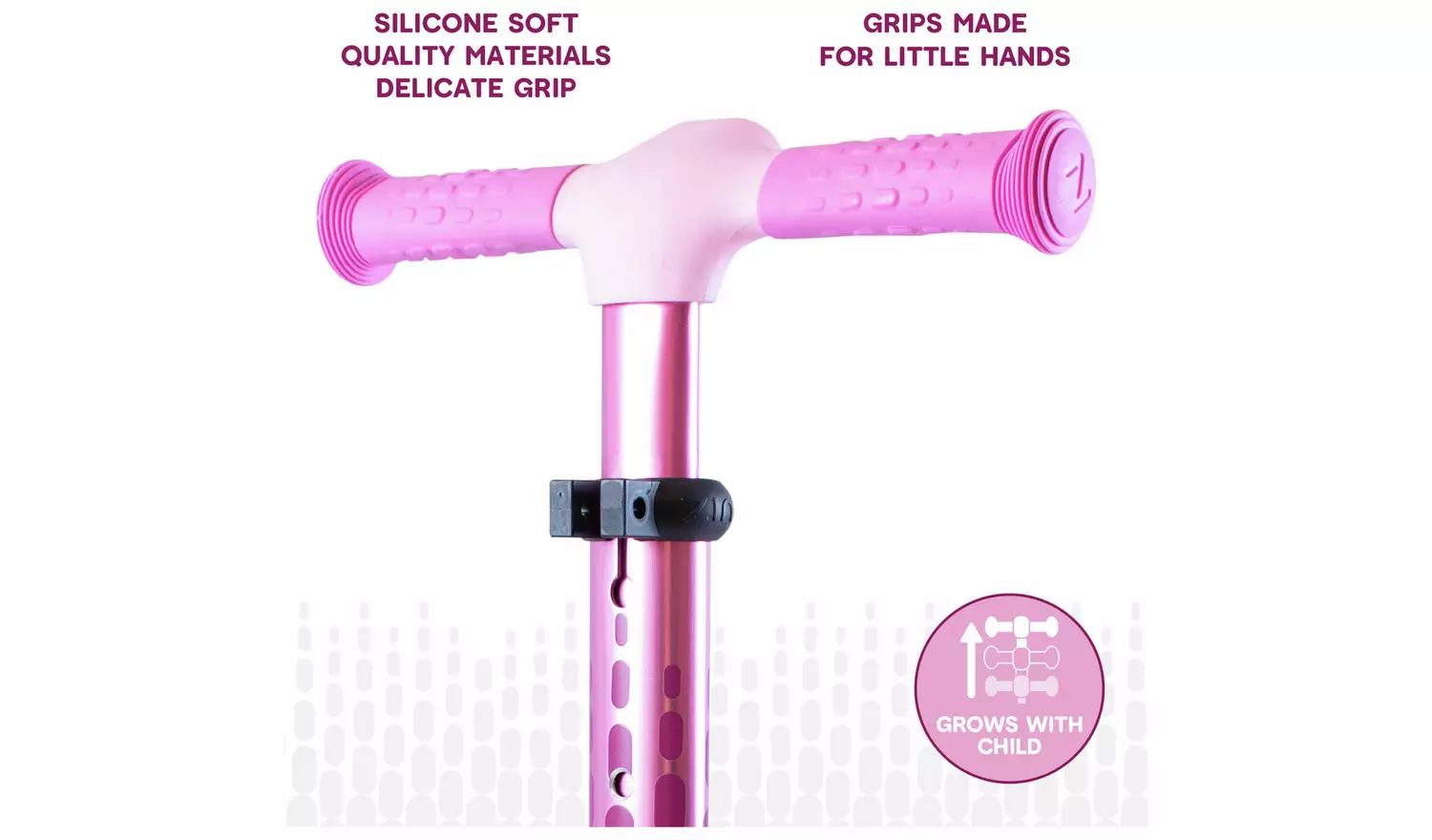 Zinc Flyte Kids Foldable 3 Wheel Scooter - Pink