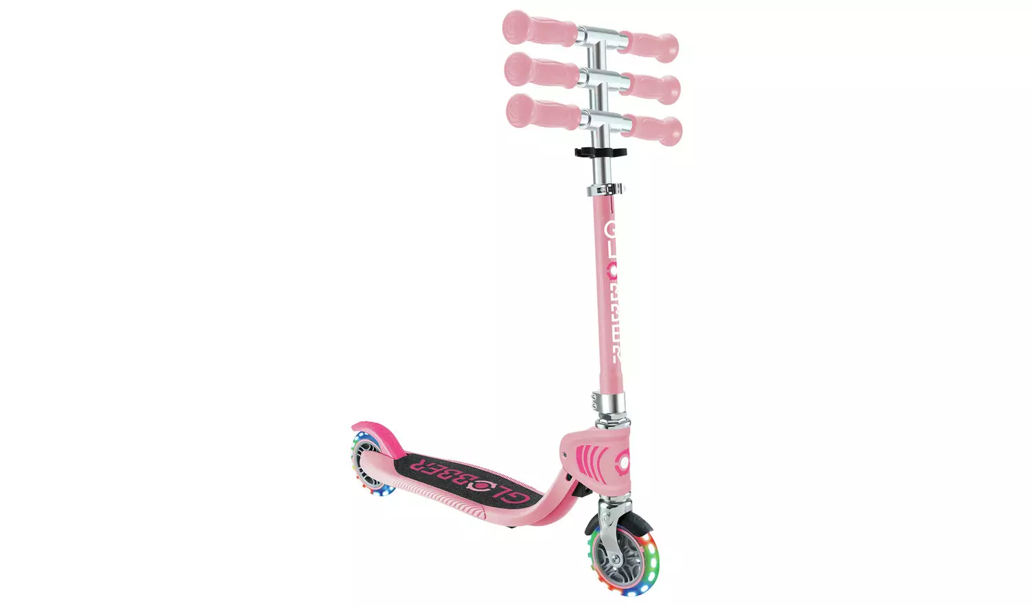 Globber Flow Kids Foldable 2 Wheel Scooter - Pastel Pink