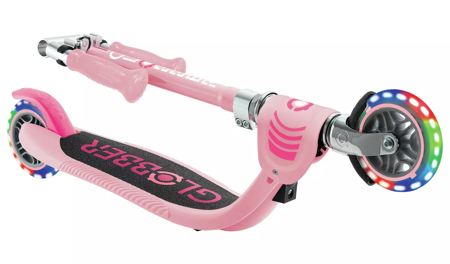 Globber Flow Kids Foldable 2 Wheel Scooter - Pastel Pink
