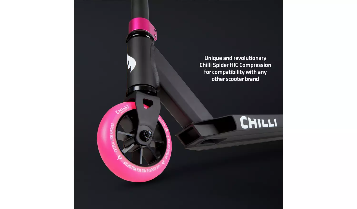 Chilli Pro Base Beginner Kids Stunt Scooter - Pink