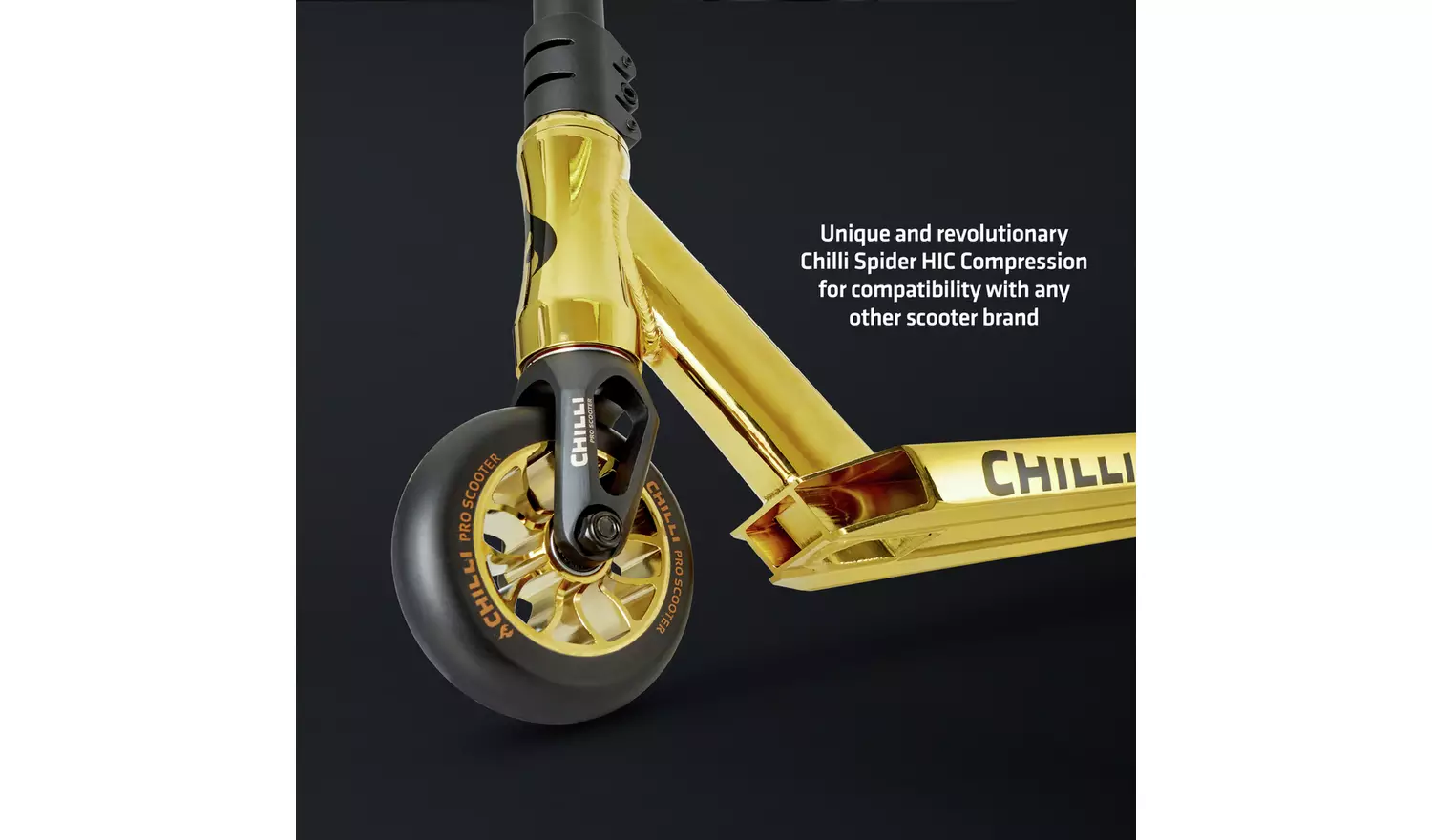 Chilli Pro Reaper Kids Stunt Scooter - Gold