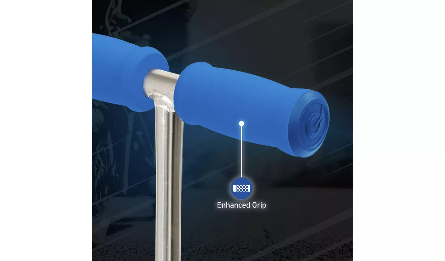 EVO Move and Groove 3 Wheel Scooter - Blue