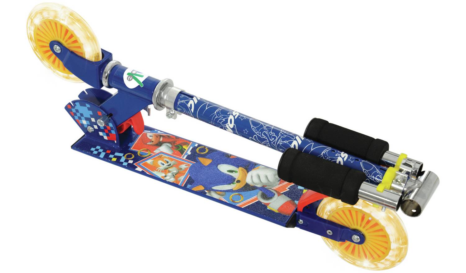 Sonic Foldable Light Up 2 Wheel Scooter