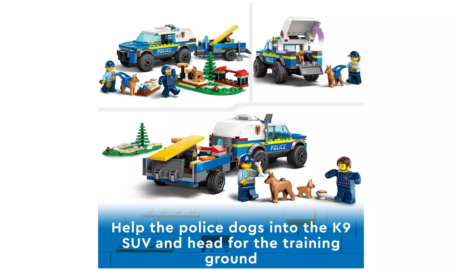 LEGO City Mobile Police Dog Training Set with Toy Car 60369