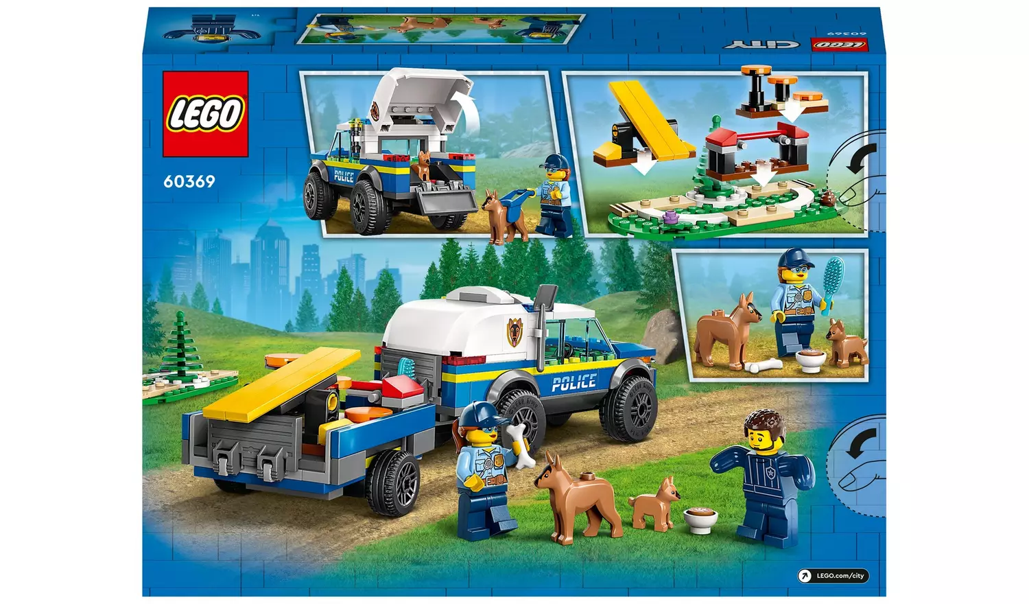 LEGO City Mobile Police Dog Training Set with Toy Car 60369