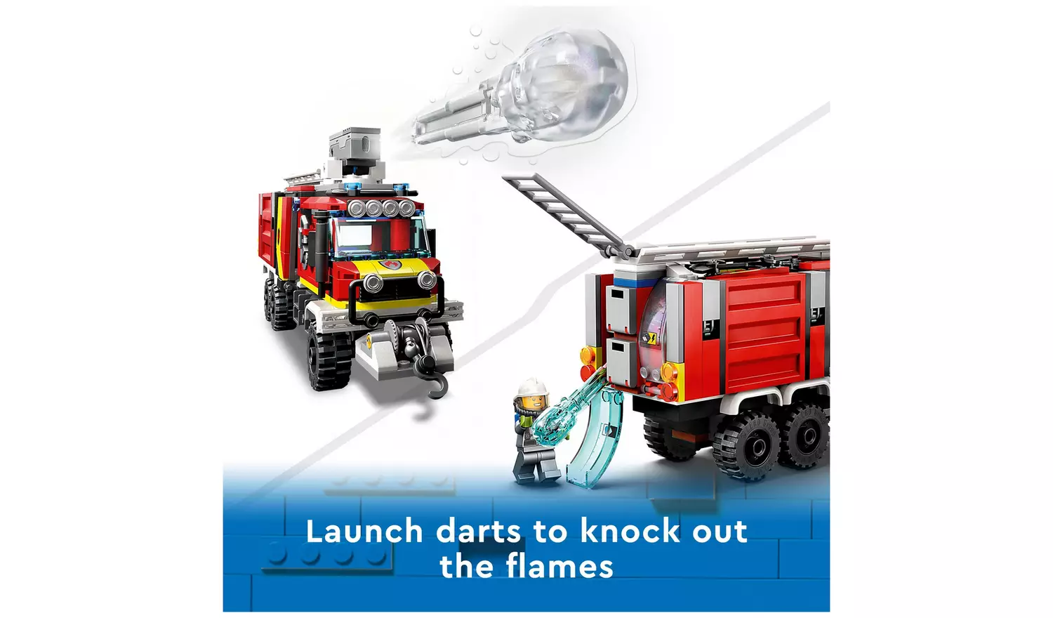 LEGO City Fire Command Unit Set with Fire Engine Toy 60374