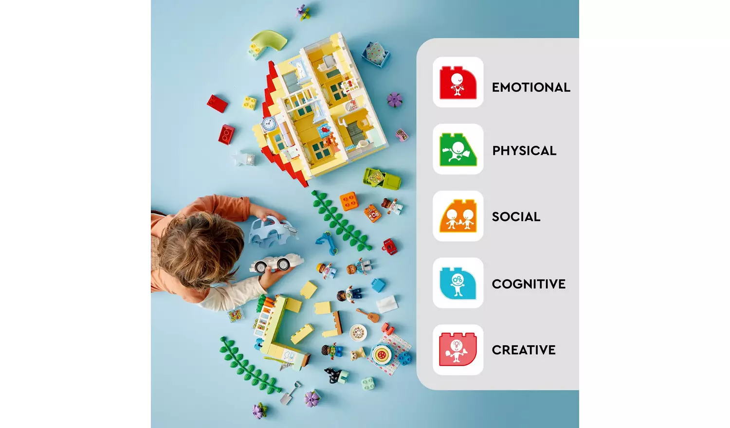 LEGO DUPLO 3in1 Family House Toy for Toddlers Aged 3+ 10994