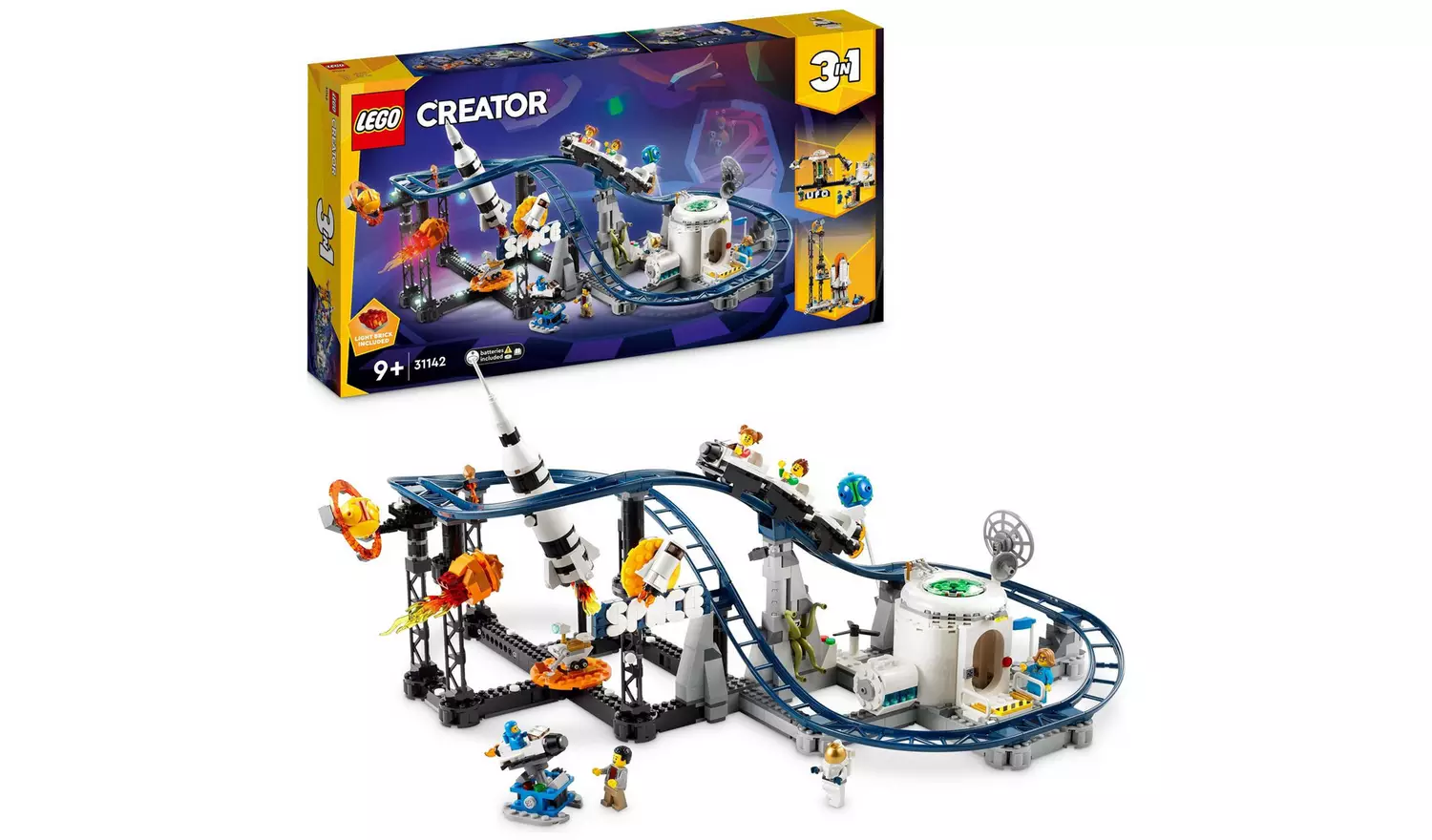 LEGO Creator 3in1 Space Roller Coaster Funfair Set 31142