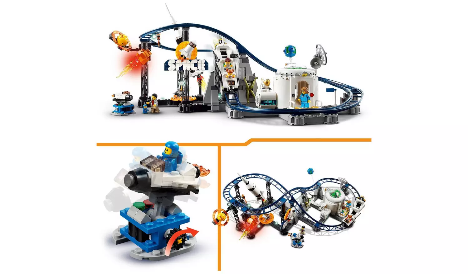 LEGO Creator 3in1 Space Roller Coaster Funfair Set 31142