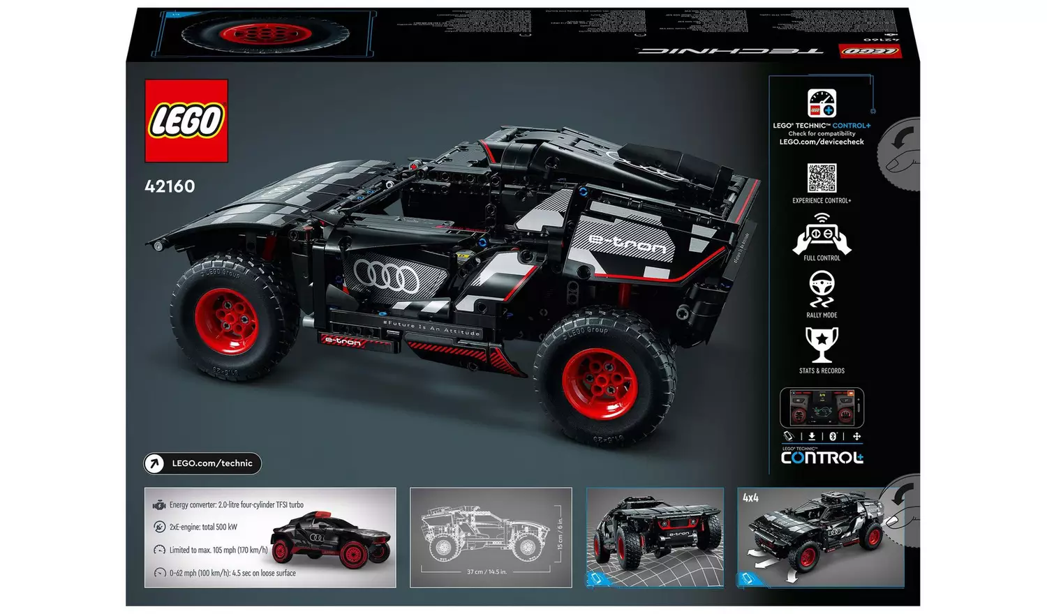 LEGO Technic Audi RS Q e-tron Remote Control Car Toy 42160