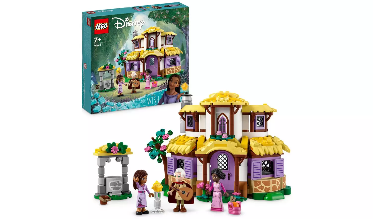 LEGO Disney Wish Asha's Cottage Toy Dollshouse Set 43231
