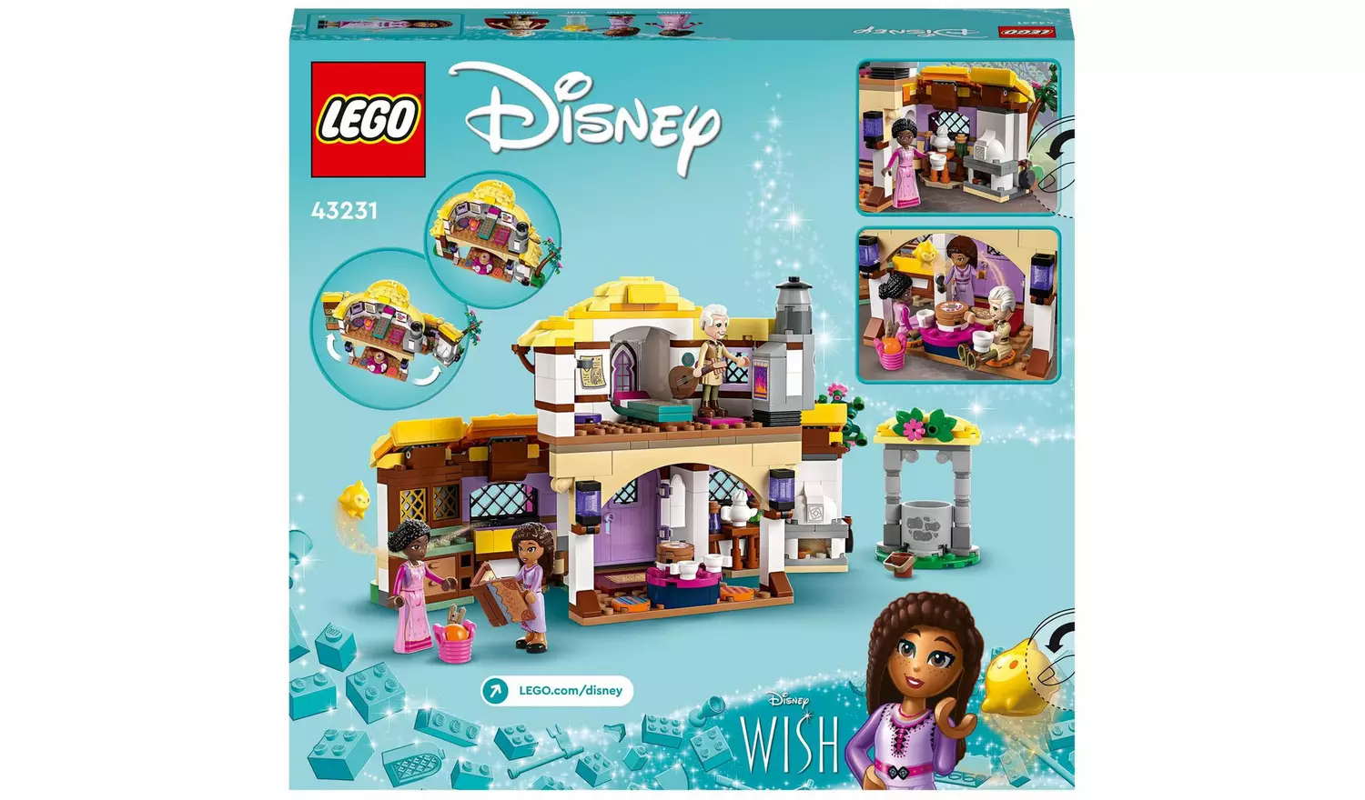 LEGO Disney Wish Asha's Cottage Toy Dollshouse Set 43231
