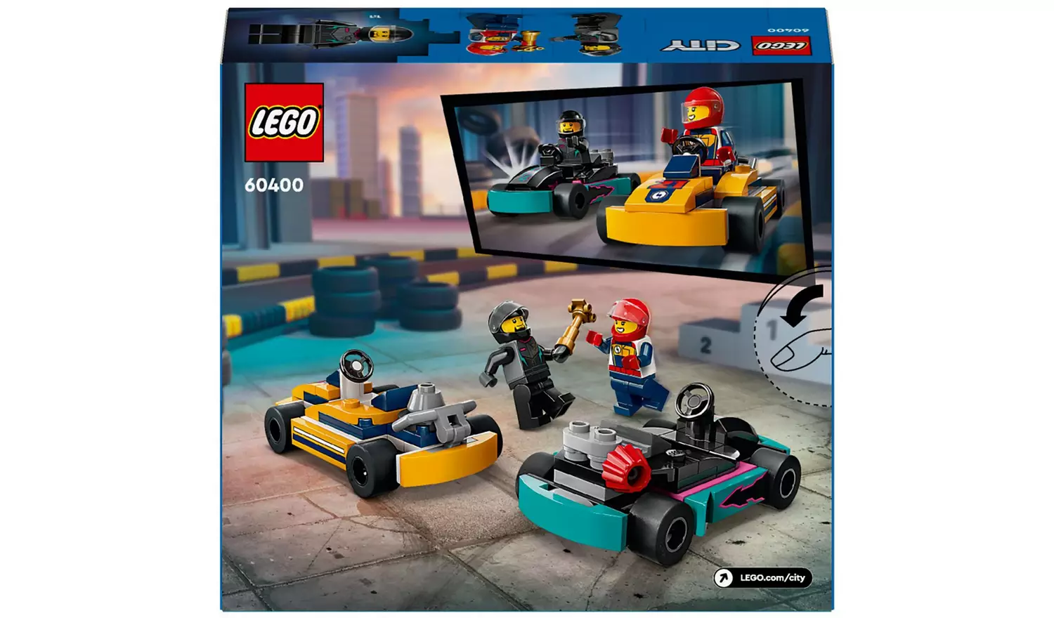 LEGO City Go-Karts and Race Drivers Vehicle Toys Set 60400