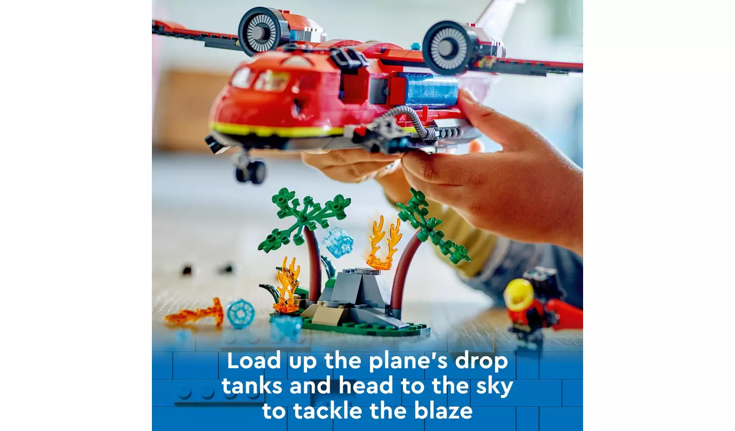 LEGO City Fire Rescue Plane Toy for Kids Aged 6 Plus 60413