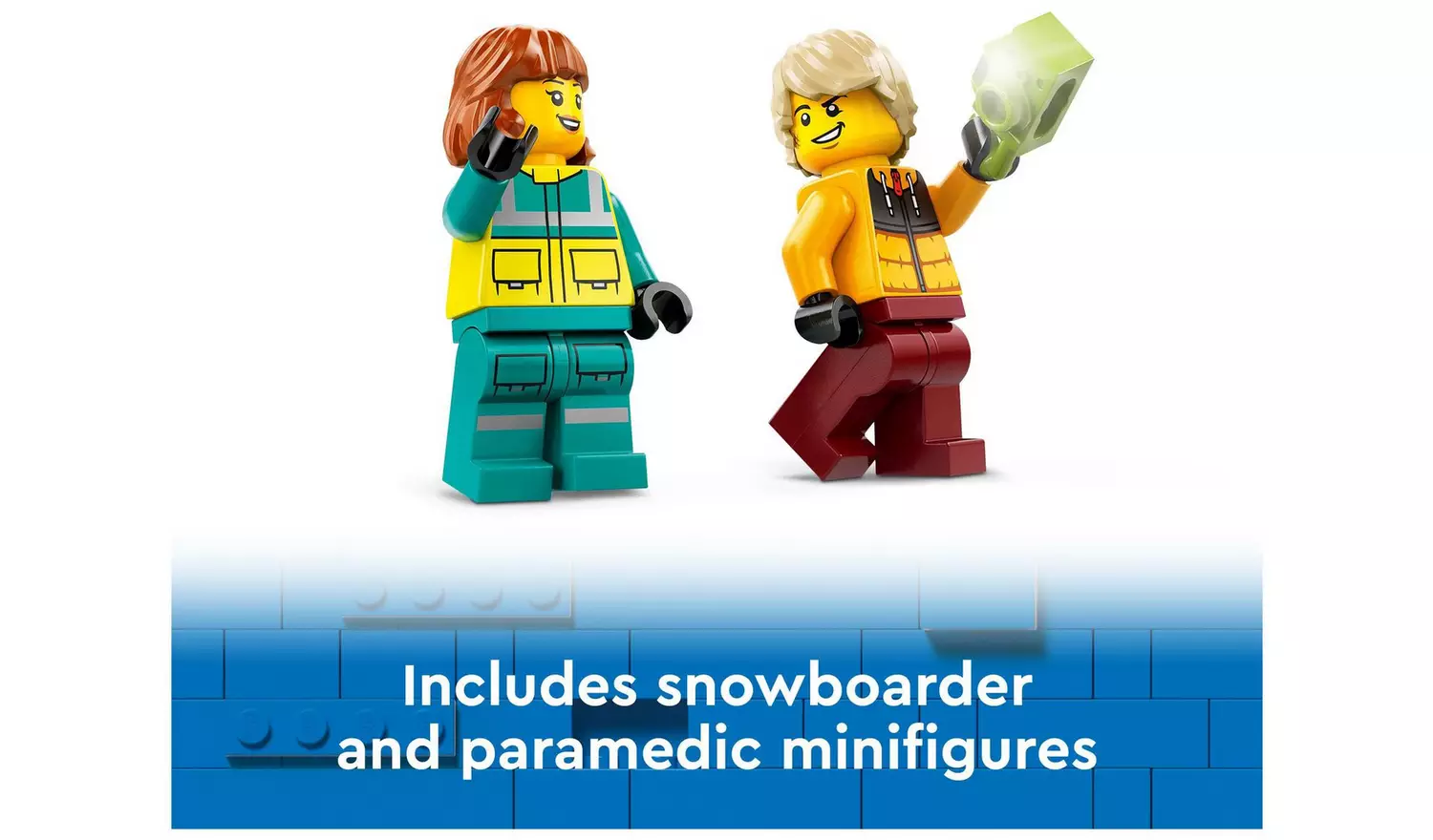 LEGO City Emergency Ambulance and Snowboarder Toys 60403