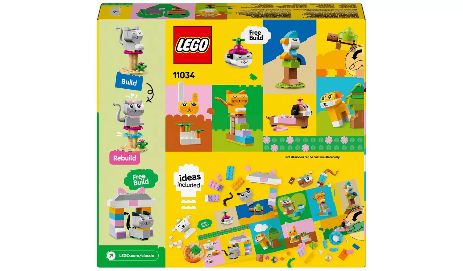 LEGO Classic Creative Pets Animal Toys with Bricks 11034