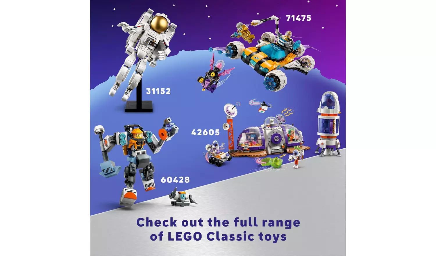 LEGO Classic Creative Space Planets with Toy Rocket 11037
