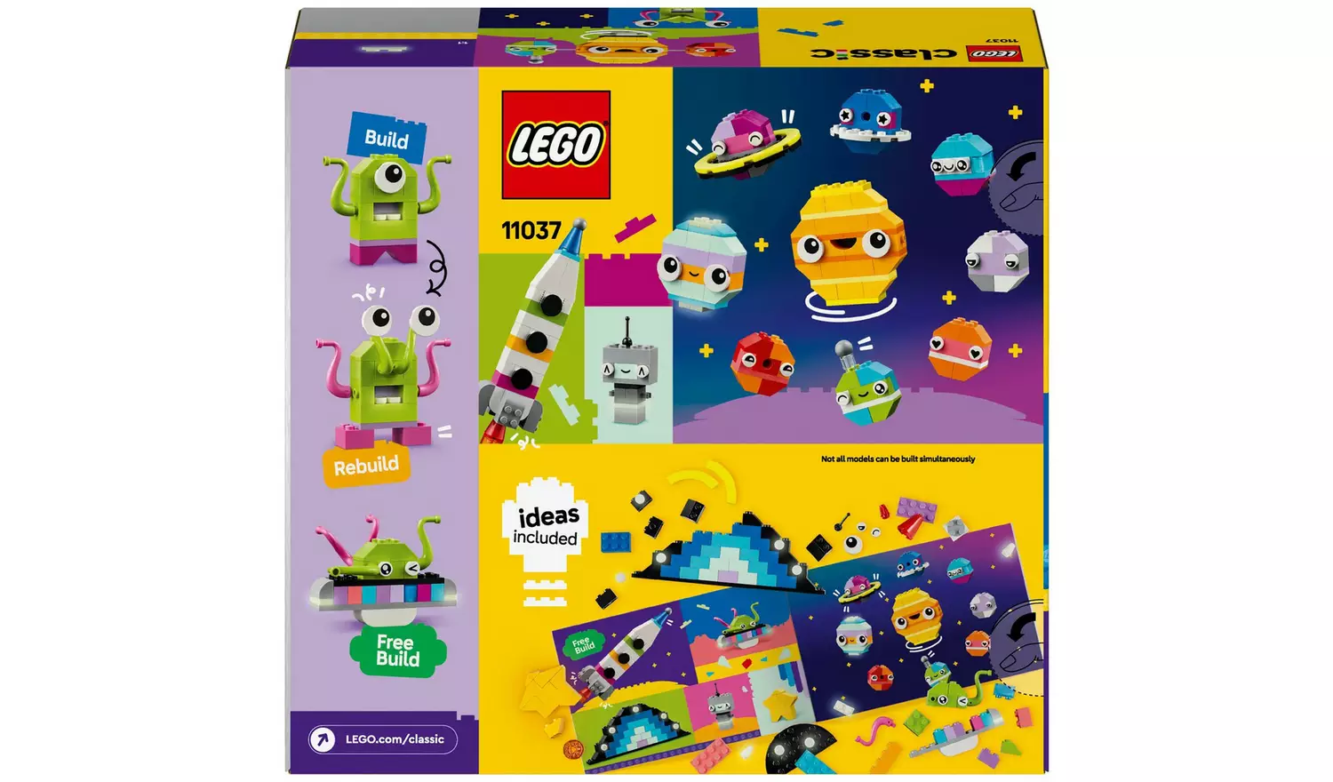 LEGO Classic Creative Space Planets with Toy Rocket 11037