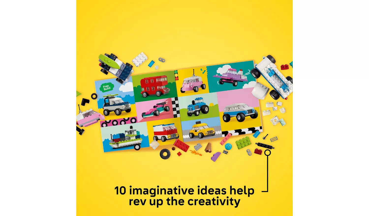 LEGO Classic Creative Vehicles with Car and Truck Toys 11036