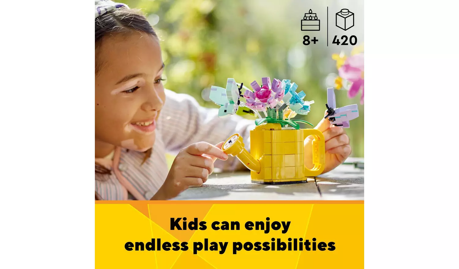 LEGO Creator 3in1 Flowers in Watering Can Nature Toys 31149