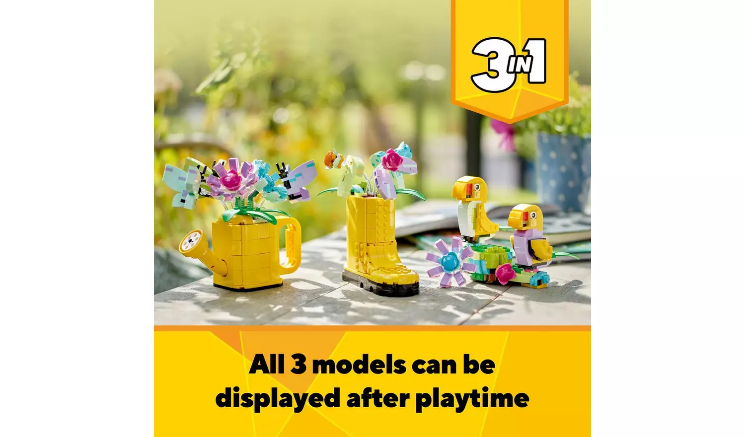 LEGO Creator 3in1 Flowers in Watering Can Nature Toys 31149