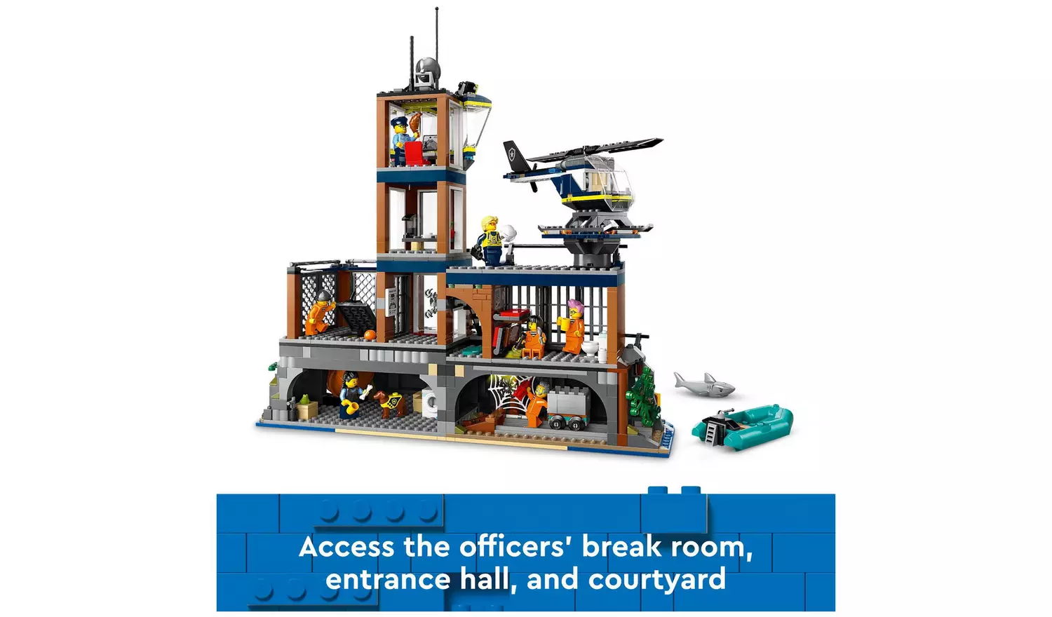 LEGO City Police Prison Island with Helicopter Toy 60419