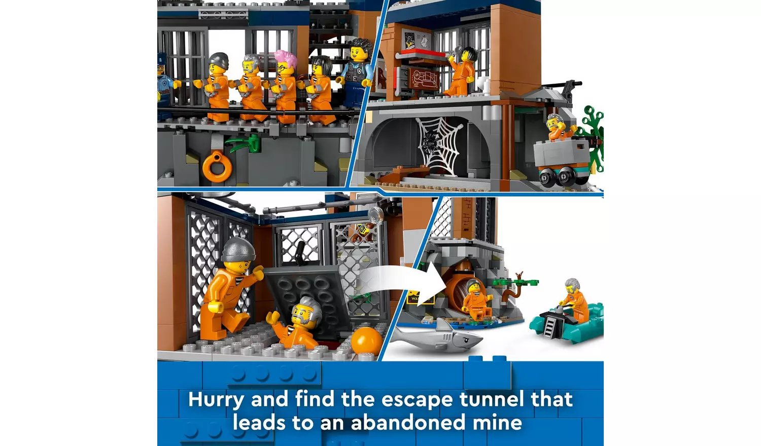 LEGO City Police Prison Island with Helicopter Toy 60419