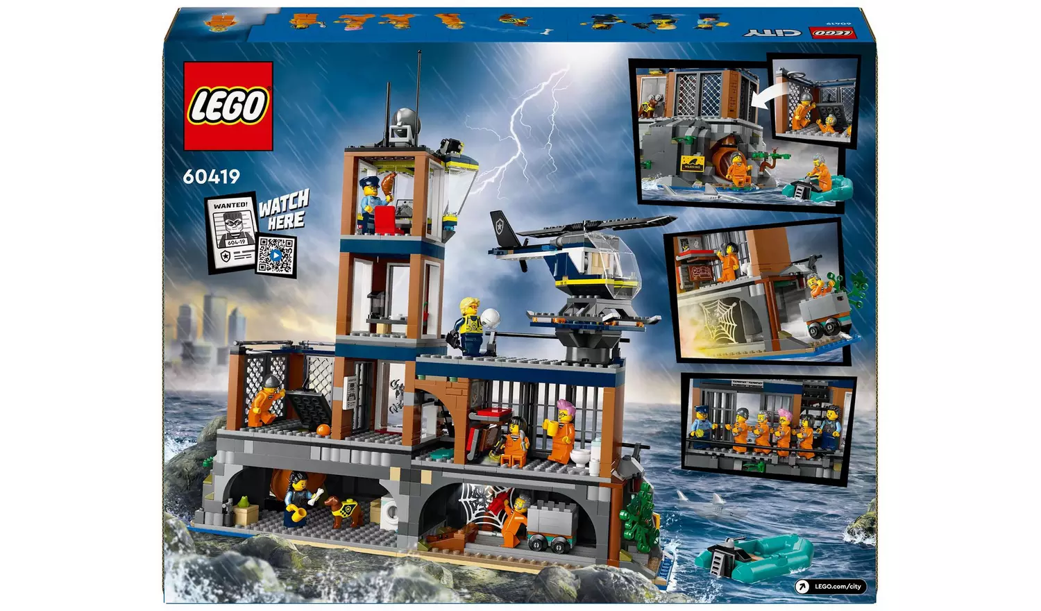 LEGO City Police Prison Island with Helicopter Toy 60419