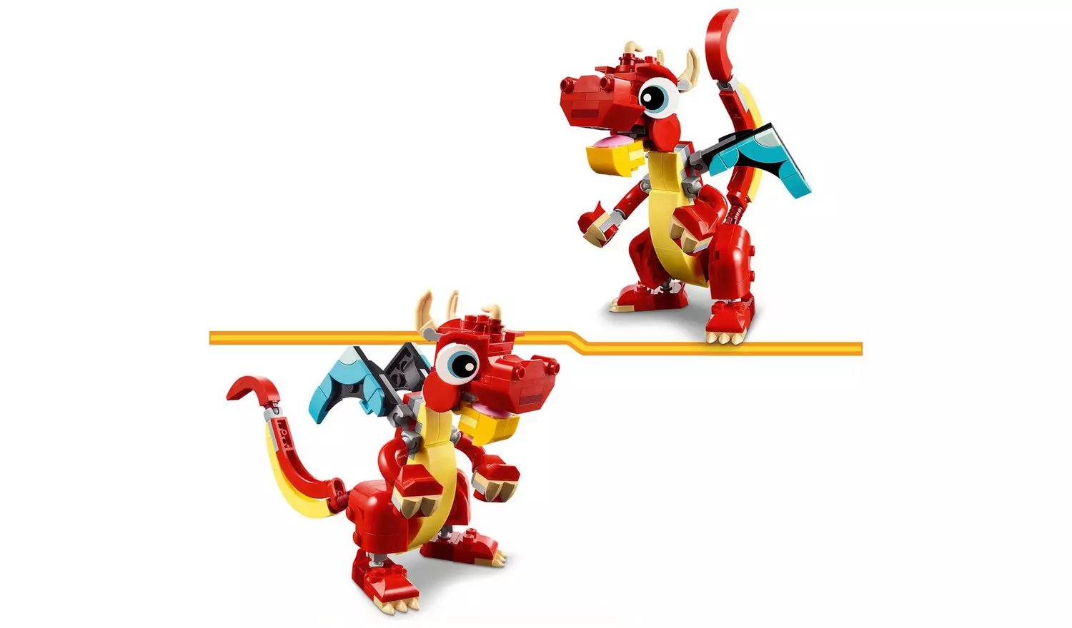 LEGO Creator 3in1 Red Dragon Toy with Animal Figures 31145
